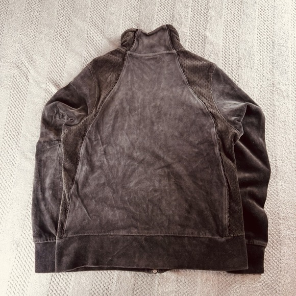 Vintage Y2K - Nike Women's Small (4-6) Velour Brown Full Zip Track Suit Set - Picture 8 of 16